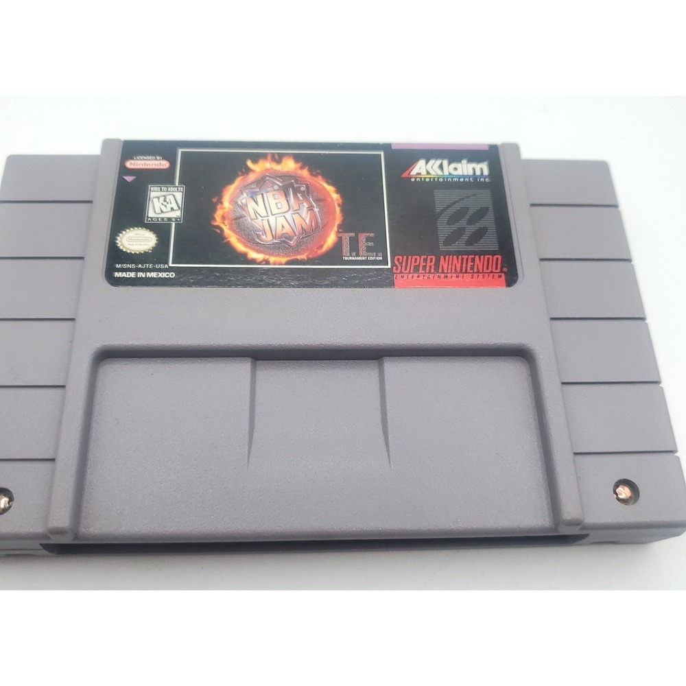 Super Nintendo SNES NBA JAM TE Tournament Edition Authentic Tested Working